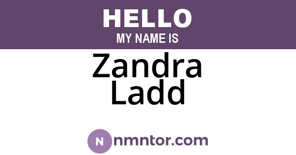 Zandra Ladd
