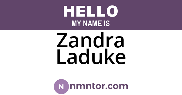 Zandra Laduke