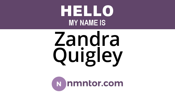 Zandra Quigley