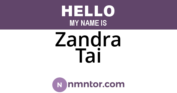Zandra Tai