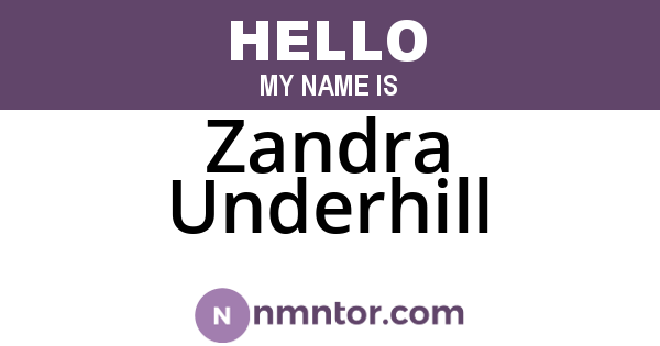 Zandra Underhill