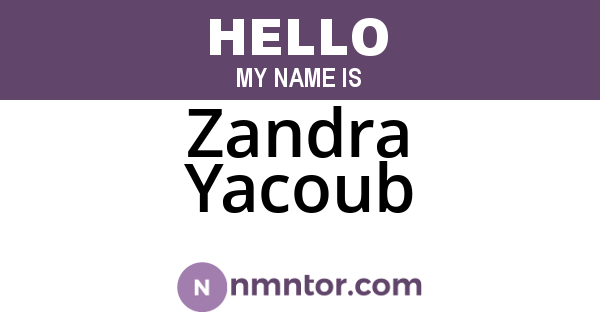 Zandra Yacoub