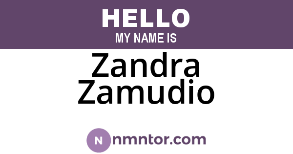 Zandra Zamudio