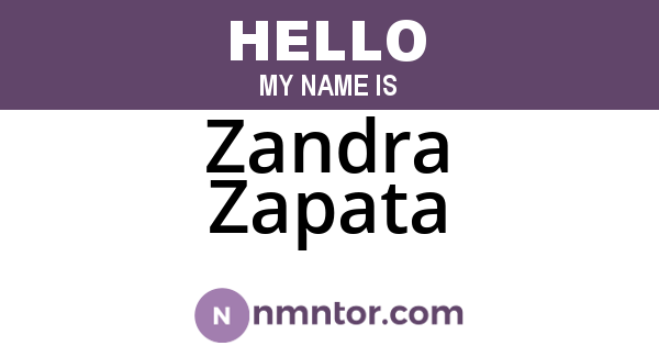 Zandra Zapata