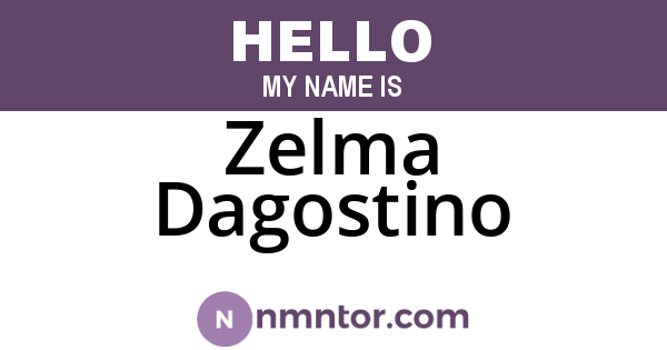 Zelma Dagostino