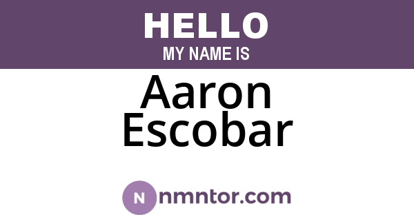 Aaron Escobar