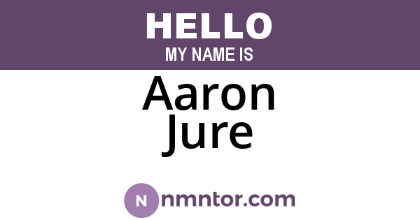 Aaron Jure