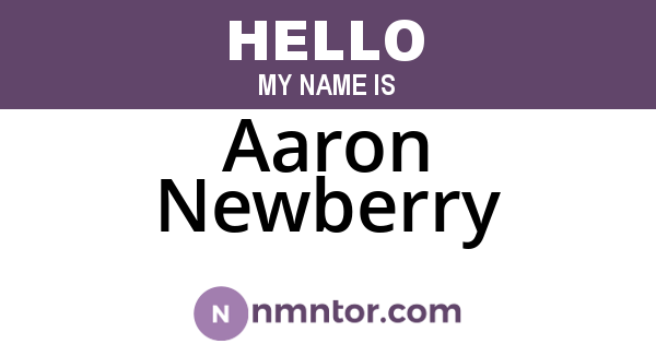 Aaron Newberry