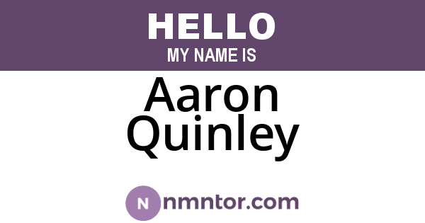Aaron Quinley