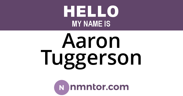 Aaron Tuggerson