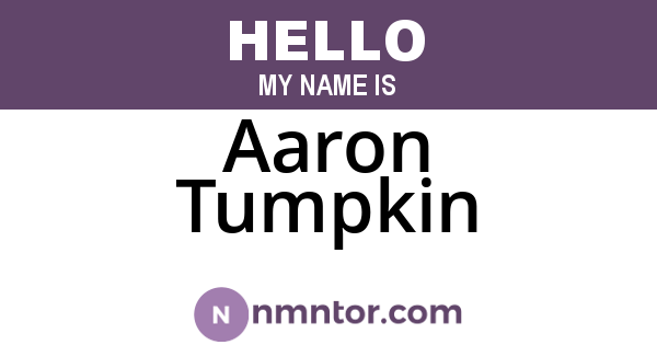 Aaron Tumpkin