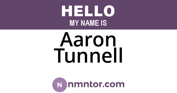 Aaron Tunnell