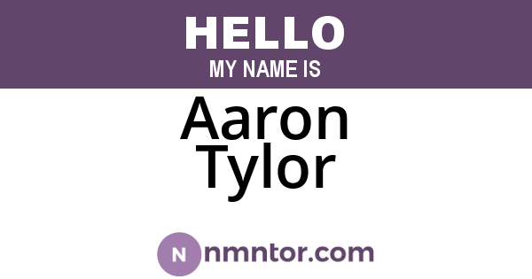 Aaron Tylor