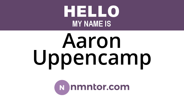 Aaron Uppencamp