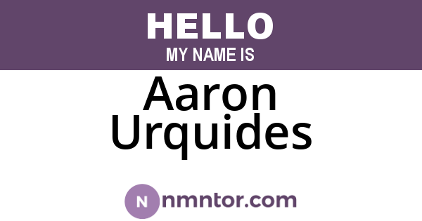 Aaron Urquides