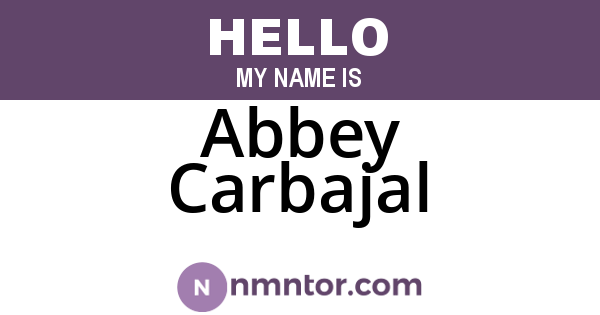 Abbey Carbajal