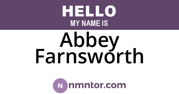 Abbey Farnsworth