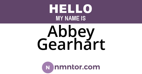 Abbey Gearhart