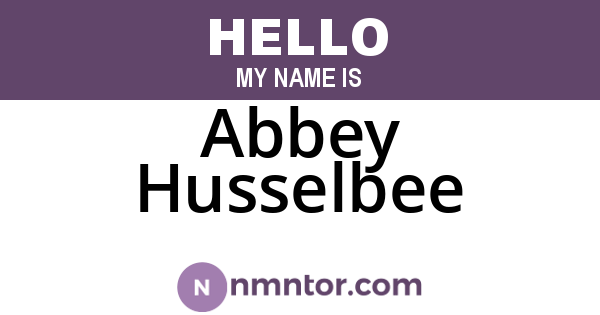 Abbey Husselbee