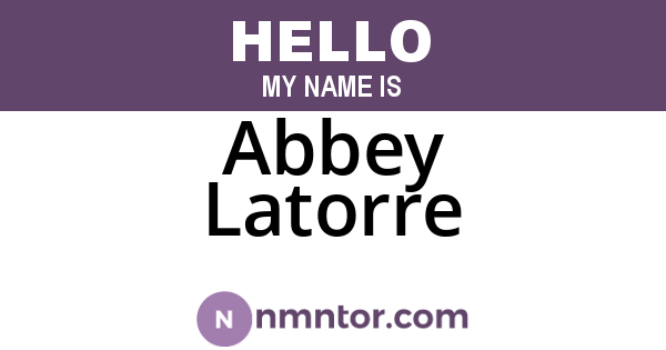 Abbey Latorre