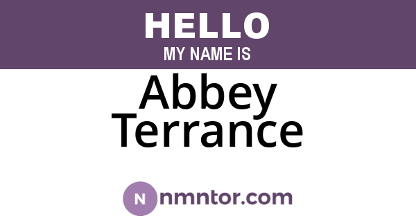 Abbey Terrance