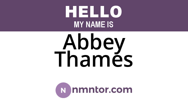Abbey Thames