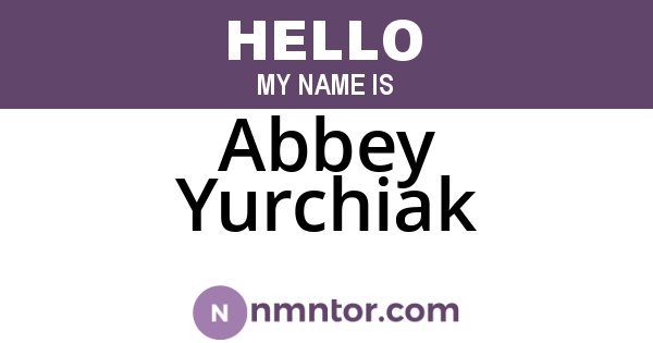 Abbey Yurchiak