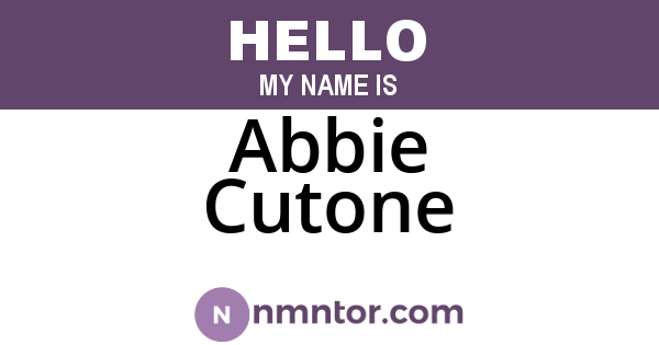 Abbie Cutone