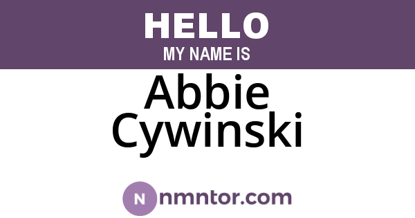 Abbie Cywinski