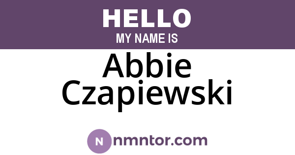 Abbie Czapiewski