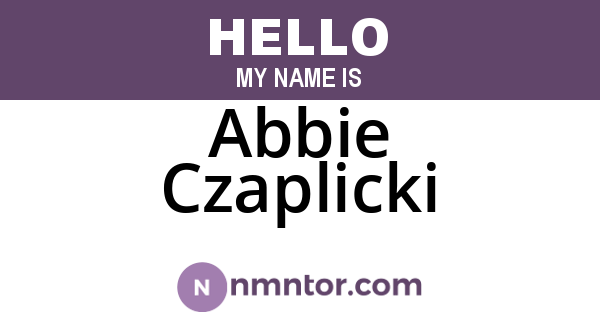 Abbie Czaplicki