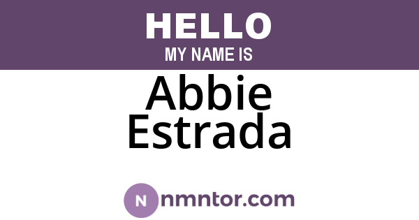 Abbie Estrada
