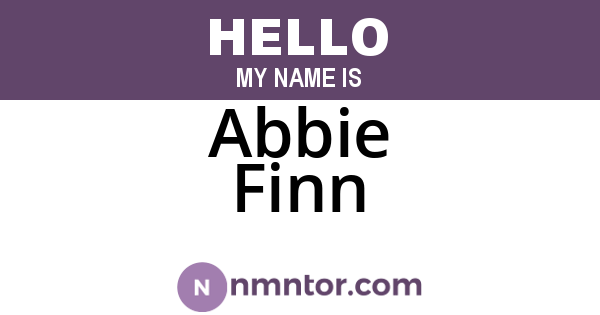 Abbie Finn