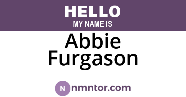 Abbie Furgason