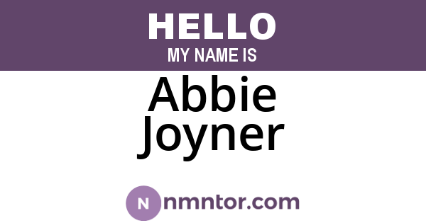 Abbie Joyner