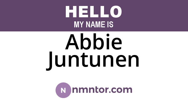 Abbie Juntunen