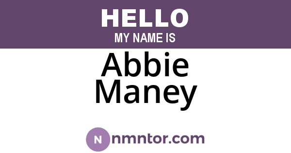 Abbie Maney