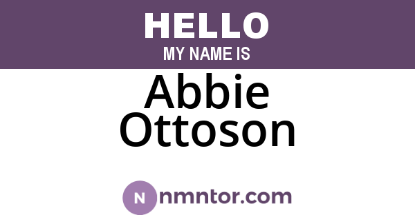Abbie Ottoson