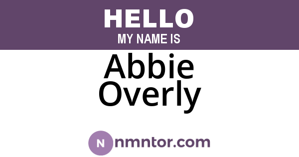 Abbie Overly