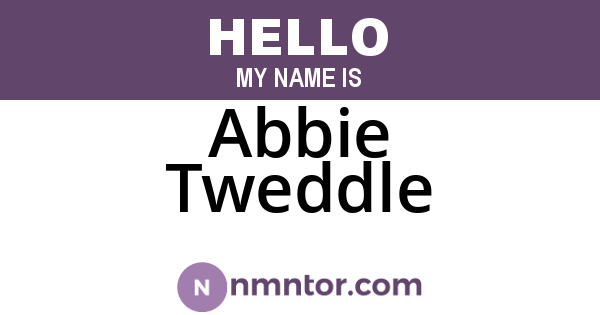 Abbie Tweddle