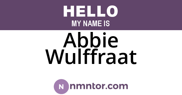 Abbie Wulffraat
