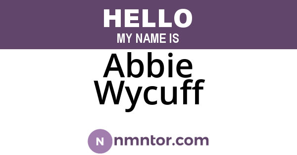 Abbie Wycuff
