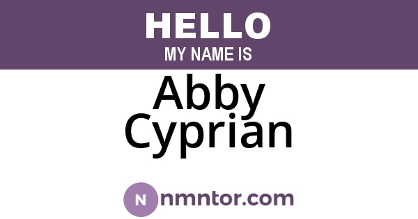 Abby Cyprian