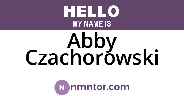 Abby Czachorowski