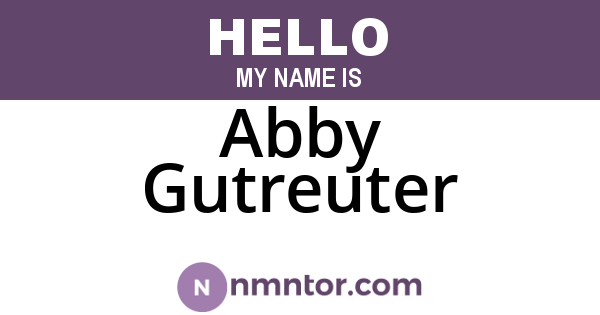 Abby Gutreuter