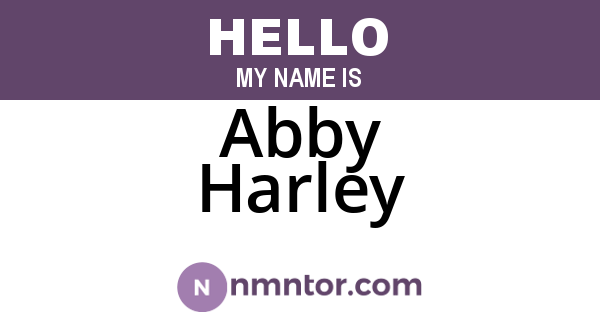 Abby Harley