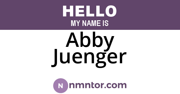 Abby Juenger