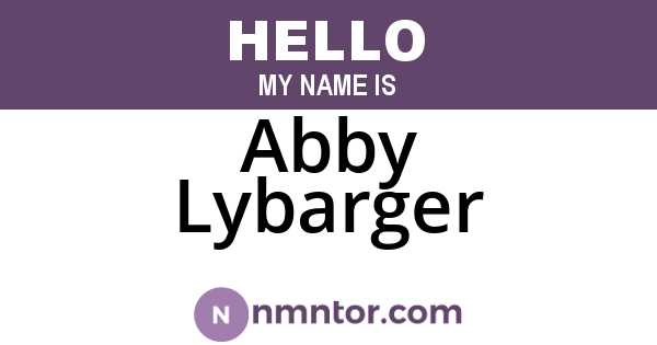 Abby Lybarger