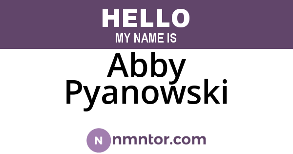 Abby Pyanowski