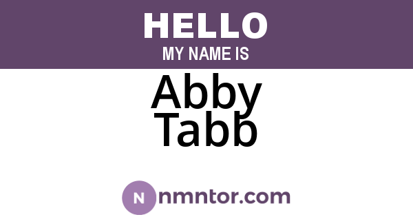 Abby Tabb